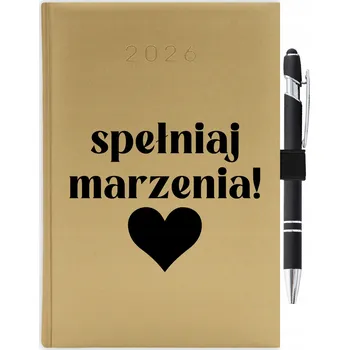 Kalendář Knižní kalendář 2026 A5 zlatý