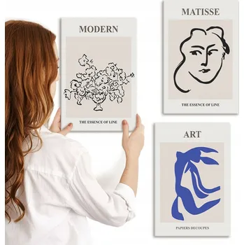 Obraz Sada obrazů na plátně Abstraktní minimalistické postery 3x 20x30 cm