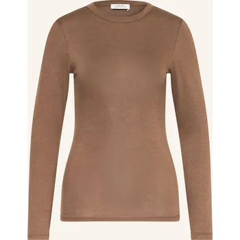 Dámské tričko Opus Dámské Tričko S Dlouhým Rukávem Sifa, hnědá, 40