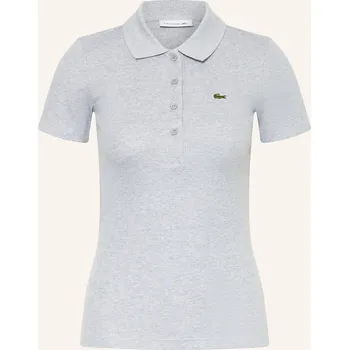 Lacoste Dámská Žerzejová Polokošile, světle šedá, 42