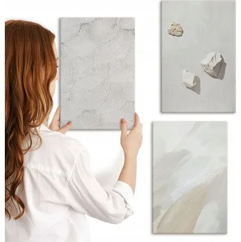 Obraz Sada obrazů na zeď Galerie Písek kameny moderní barva 3x 20x30 cm