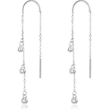 Náušnice AGATO Elegantní dlouhé náušnice se zirkony AGUV1964
