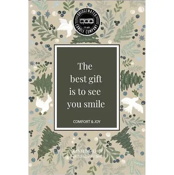 Vonný sáček 115ml Bridgewater COMFORT & JOY, text