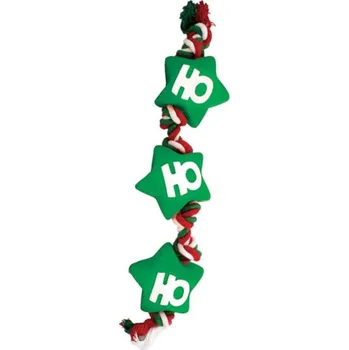 Hračka pro psa Happy Pet Hračka vinyl hvězdy na provazu mix HP 38cm