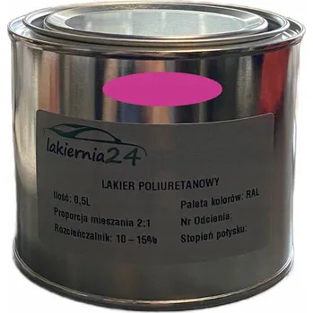 Lak na dřevo Barva průmyslová, polyuretanový lak lesklý 0,5l 2:1 RAL 4003