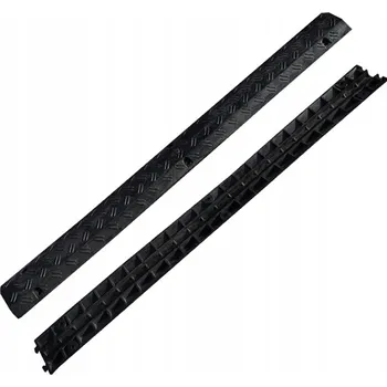 kabelová chránička Kabelový nájezd černý s krytkou 1 m