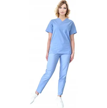 Dámské pyžamo Lékařský komplet 100% Bavlna Modrá, velikost L