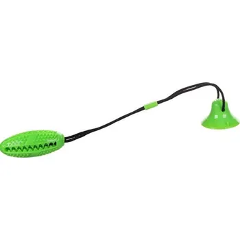 Hračka pro psa Hračka pro psy s přísavkou a balónkem zelená Flamingo