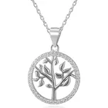 AGATO Stříbrný přívěsek strom života s kamínky AGH96