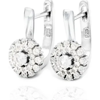 Náušnice AGATO Třpytivé náušnice s čirými zirkony AGUC2263