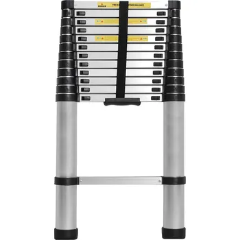 Žebřík Hliníkový teleskopický žebřík - 4,1 metrový