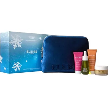 Elemis Holiday Collection Pro-Collagen Cleansing Balm hloubkově čisticí balzám 20 g + Superfood Glow Priming Moisturiser rozjasňující hydratační krém 20 ml + Superfood Midnight Facial vyživující noční krém 15 ml + Superfood Facial Oil vyživující pleťový o