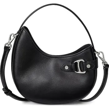 Kabelka Kožená kabelka Lauren Ralph Lauren 431980159 černá 99X, vel. ONE SIZE