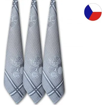 Utěrka Kuchyňské utěrky EXTRA Ředkvička šedá 3ks