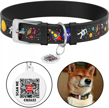 Obojek pro psa Kožený obojek pro psa klasický Waudog vel. XS