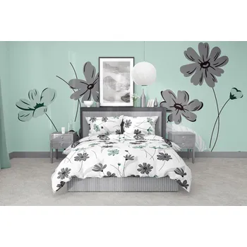 Povlečení Ložní povlečení bavlněné Stanex Gabriela (LS386), 140 x 200 + 90 x 70, Knoflíkové