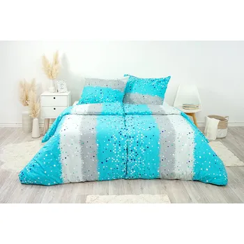 Povlečení Ložní povlečení bavlněné Stanex San Francisko (LS181), 140 x 200 + 90 x 70, Knoflíkové