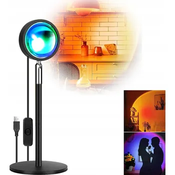 Lampička PROJEKTOR LAMPA ZÁPAD SLUNCE SUNSET MULTICOLOR LED NOČNÍ ATMOSFÉRICKÁ