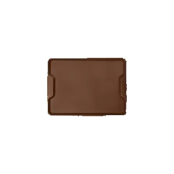 Jídelní podnos ergonomický s uchy, oříšková hnědá, 415x305 mm