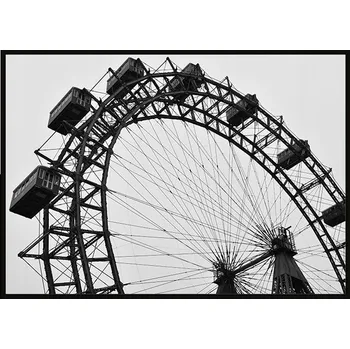 Obraz OBRAZ PLAKÁT V RÁMU 43x33 cm Kolotoč P934