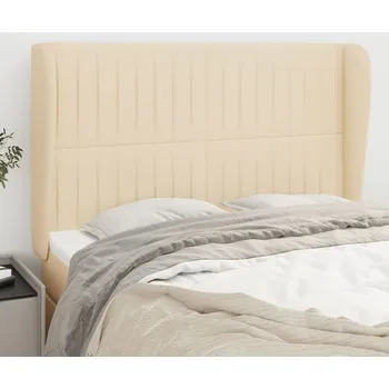 Ložnice Čelo postele typu ušák krémové 147x23x118/128 cm textil IM_3118197