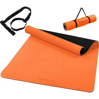 podložka na cvičení Fitness jóga podložka 190 × 100 x 0,6 cm oranžová