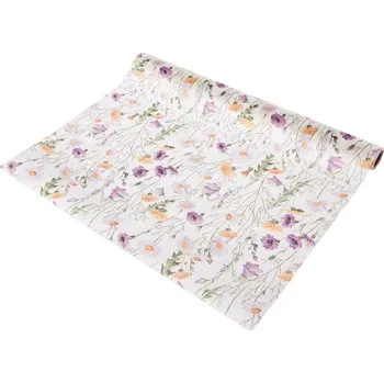 Stolování Běhoun jarní květy 180x40 cm