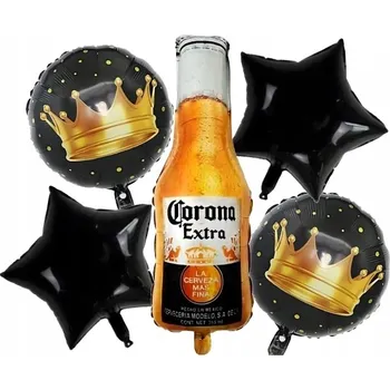 Balónek Sada narozeninových balónků na párty Láhev piva Corona Narozeniny Dárek