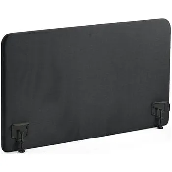 Paraván Stolový paraván ZONE, černé svorky, 1200X650x36 mm, potah Rivet, antracitově šedá