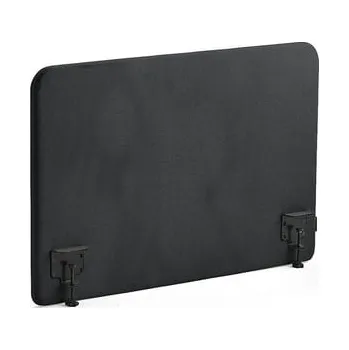 Paraván Stolový paraván ZONE, černé svorky, 1000X650x36 mm, potah Rivet, antracitově šedá