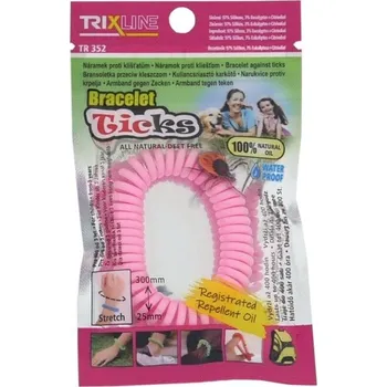 Přípravek proti hmyzu Trixline TR352 náramek proti klíšťatům mix 1ks