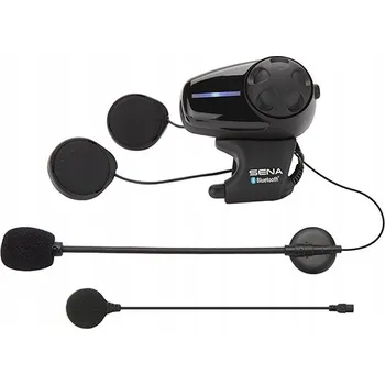 Interkom na motorku MOTOCYKLOVÝ INTERKOM SMH10 BLUETOOTH 3.0 S DOSAHEM AŽ 900M A MIKROFONEM NA RAMENI