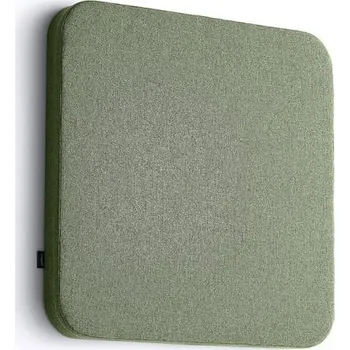 Paraván Akustický panel POLY, zaoblené rohy, 600x600x56 mm, nástěnný, zelená