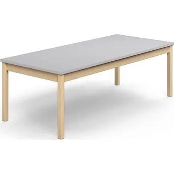 Psací stůl Stůl DECIBEL, 1800x800x590 mm, akustická HPL deska, bříza/šedá