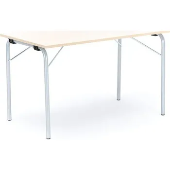 Jídelní stůl Skládací stůl NICKE, 1200x700x720 mm, pozinkovaný rám, lamino bříza