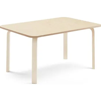 Zahradní stůl Stůl ELTON, 1200x700x590 mm, bříza, akustické linoleum, béžová
