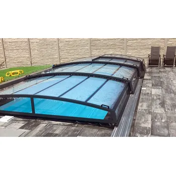 Zastřešení bazénu DIAMANT - 4 moduly 260x850 + 245 cm
