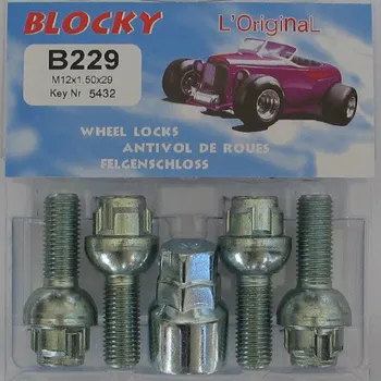 Šroubek na kolo Bezpečnostní šrouby M14x1,5x25, kužel, BLOCKY