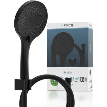 Sprchový set Sada ruční sprchy RAVEN, černá matná | 61926