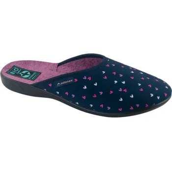 Dámská obuv Dámské bačkory papuče ADANEX SARA 26644 tmavomodré se srdíčky s uzavřenou špičkou velikost: 39