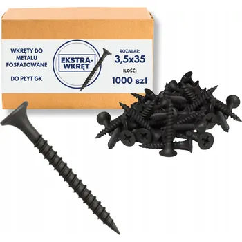 Vrták Šrouby do oceli EKSTRA-WKRĘT 3,5 x 35 mm 1000 ks