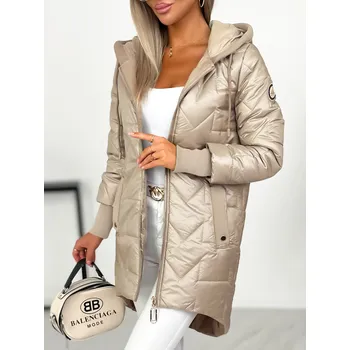 Podzimní bunda PAULINA béžová Velikost: XL