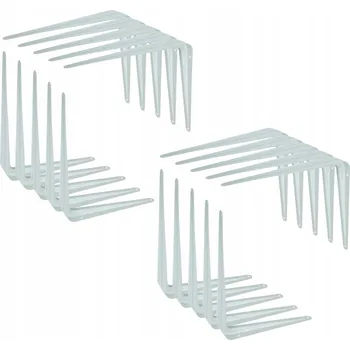 Držák na polici Bílá konzole police 250 x 300 mm podpěra pro nástěnnou polici loft