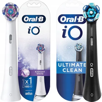 Péče o chrup Náhradní Hlavice pro kartáčky Oral-B iO, 2 ks, černá a bílá, originální