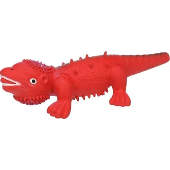 Hračka pro psa Hračka latex Kemo ještěrka 23cm červená Flamingo