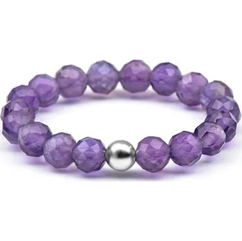 Prsten AGATO Minerální prsten s ametystem POL-R03 Velikost: 49 -52 (0,90 g)