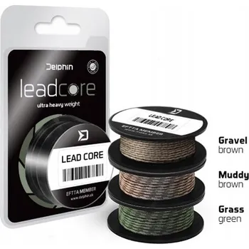 Delphin Leadcore Šňůra 8m 45lbs Hnědá Gravel