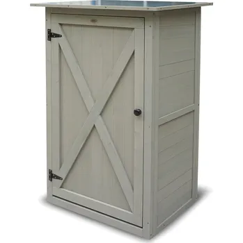 Zahradní úložný box HABAU Benno Zahradní skříň 76 × 56 × 117 cm šedá