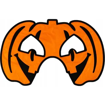 Karnevalová maska Halloweenská maska (flokovaná) - Dýně