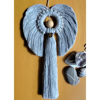 Šedý anděl s tygřím okem (Posiluje odvahu, sebedůvěru a vnitřní sílu, 30 cm výška)